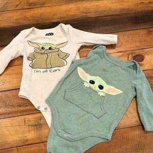 Baby Yoda shirts 0-3M
